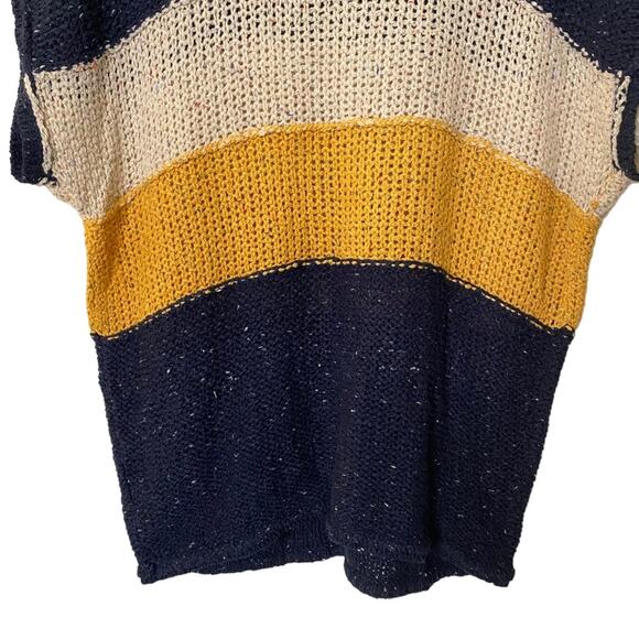 Wildfox Sweater Women Small Striped Knit Oversized Relaxed Boho Beach Coastal - Picture 10 of 13